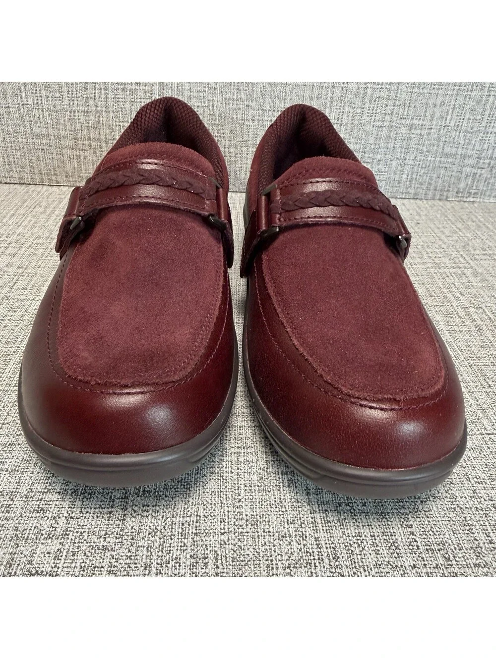 OrthoFeet Shoes Women’s Sz 8.5 D WIDE Chelsea Cherry Loafer Orthopedic